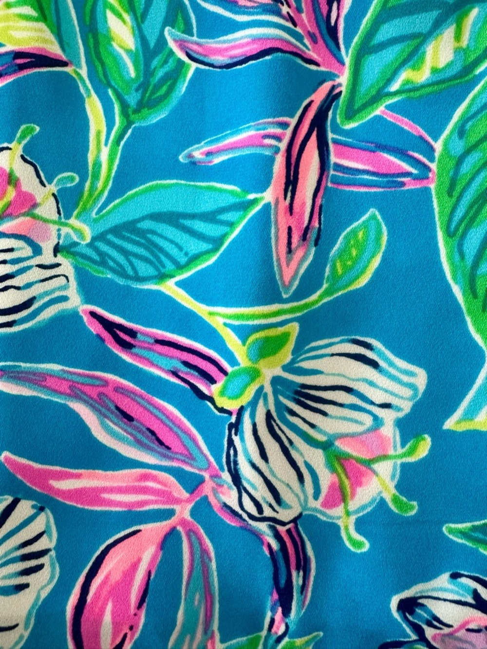 Lilly Pulitzer NWT Turquoise Floral Print Cadie Cami - Picture 13 of 13